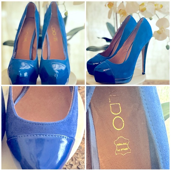 Aldo Shoes - Aldo Suede Leather Pointed Toe High Heels, Pumps Size 6 Blue